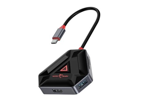 WHITE SHARK HEXAGON 6-u-1 USB-C Hub