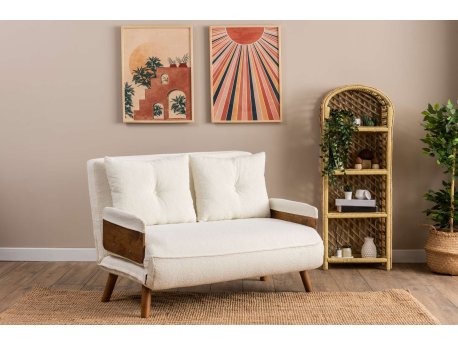 Atelier del Sofa Sofa za 2 sedišta Cosmo 2 Seater Teddy White