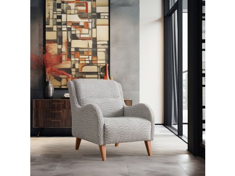Atelier del Sofa Ving Chair fotelja Nice Bergere Cream Blue