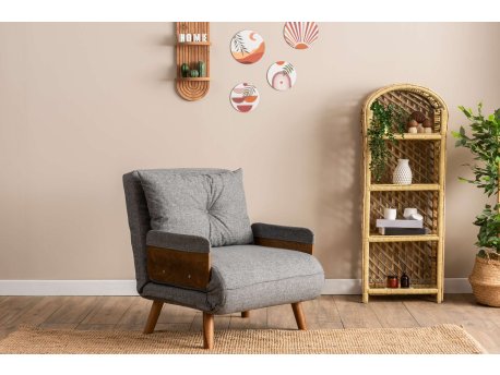 Atelier del Sofa Sofa-krevet sa 1 sedaljkom Cosmo Single Light Grey