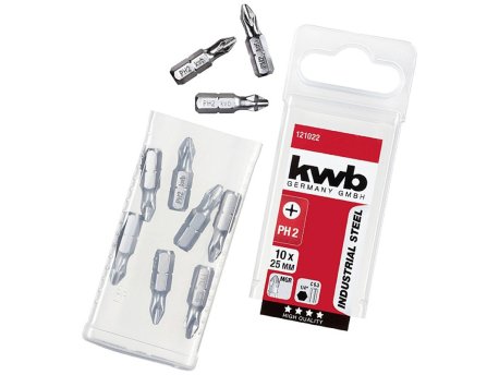 KWB PH2 set bitova 25mm, 10 kom 1/4'' C 6.3 prihvat - TQ 60