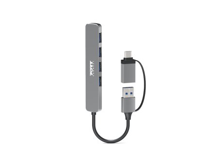 Port HUB USB-C / USB-A vers 4 ports USB-A 3.0 5Gbps
