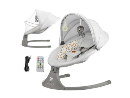 KINDERKRAFT Stolica za ljuljanje LUMI 2 Light Grey OUTLET