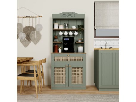 HANAH HOME Coffee polica zelene boje Lucas 1600 129
