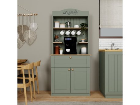 HANAH HOME Coffee polica zelene boje Lucas 1600 94