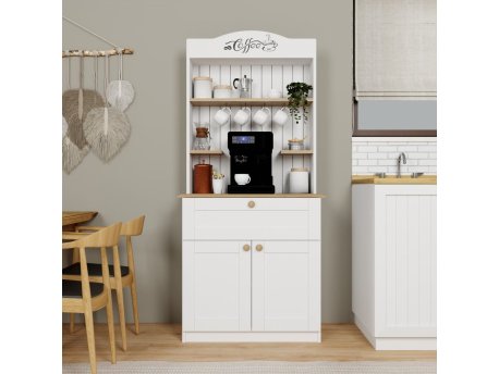 HANAH HOME Coffee polica u beloj boji Lucas 1600 93