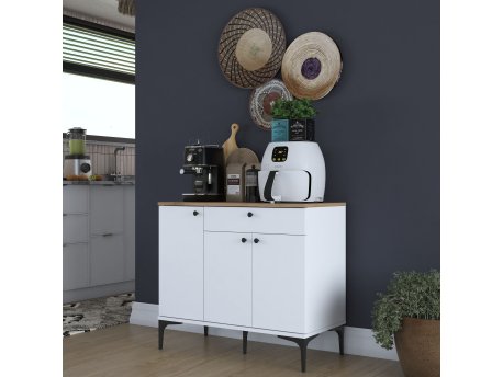 HANAH HOME Coffee komoda bele boje JE194 3803
