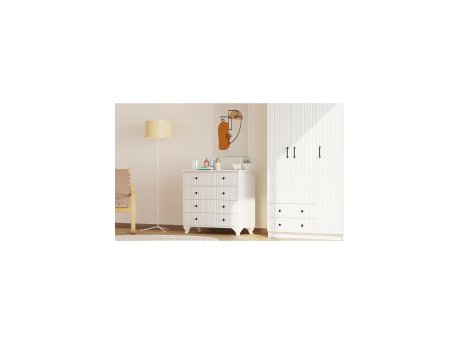HANAH HOME Mat Bela komoda Rb 185 09