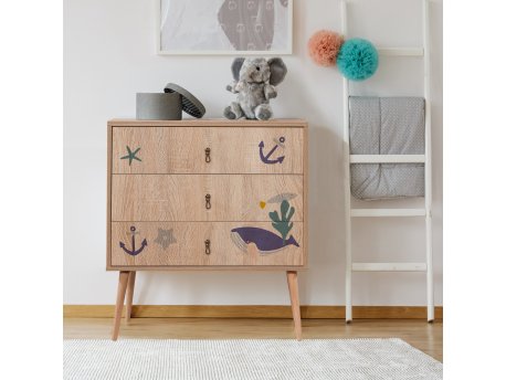 HANAH HOME Komoda City Trio Marin