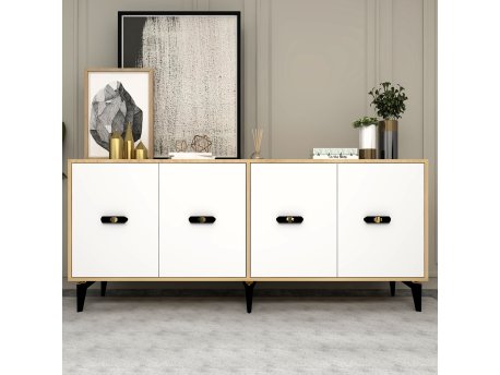 HANAH HOME Komoda Fly Sapphire Oak White
