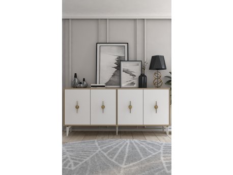 HANAH HOME Komoda Figora Sapphire Oak White