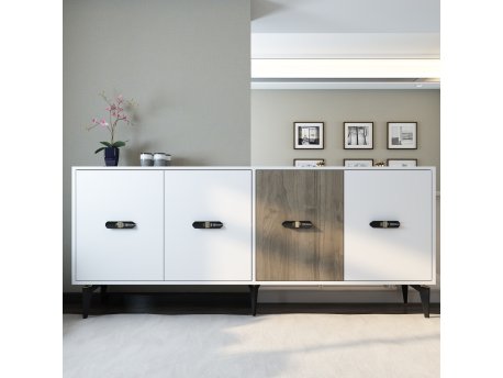 HANAH HOME Komoda Cherry White Walnut