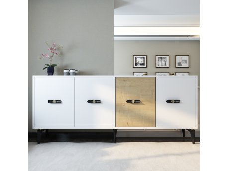 HANAH HOME Komoda Cherry White Sapphire Oak