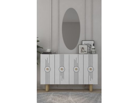 HANAH HOME Komoda Fraud Bohem KM120 White