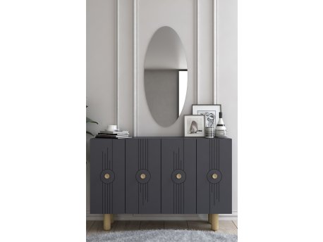HANAH HOME Komoda Fraud Bohem KM120 Anthracite