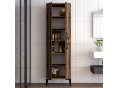 HANAH HOME Višenamenska polica Berlin A Walnut