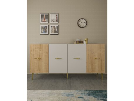 HANAH HOME Komoda Loop KB150 White Sapphire Oak