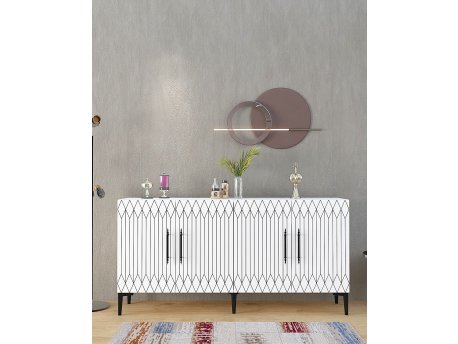 HANAH HOME Komoda Ressi White