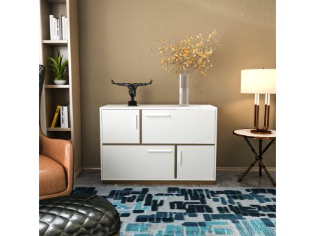 HANAH HOME Komoda Mares White Walnut
