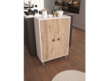 HANAH HOME Višenamenska polica Melo Atlantic Pine White