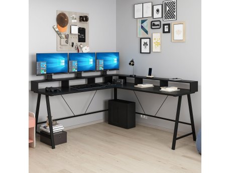 HANAH HOME Radni sto Team Black