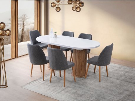 HANAH HOME Produžni trpezarijski sto Gusto 2951