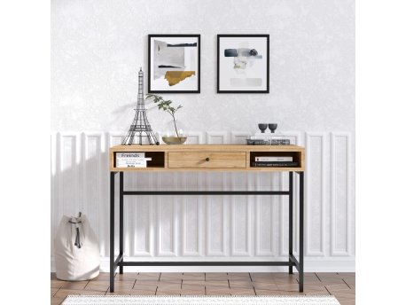 HANAH HOME Radni sto Berry Sapphire Oak Black
