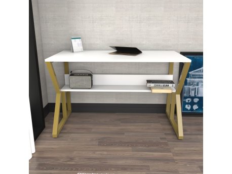 HANAH HOME Radni sto Wake Gold White