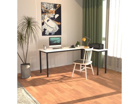 HANAH HOME Radni sto Viva L Black White
