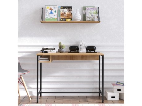 HANAH HOME Radni sto Lou Sapphire Oak Black