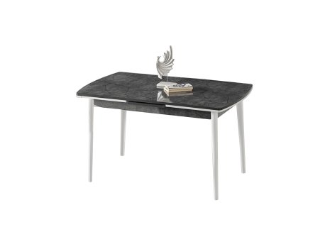 HANAH HOME Produžni trpezarijski sto Toskana Anthracite White