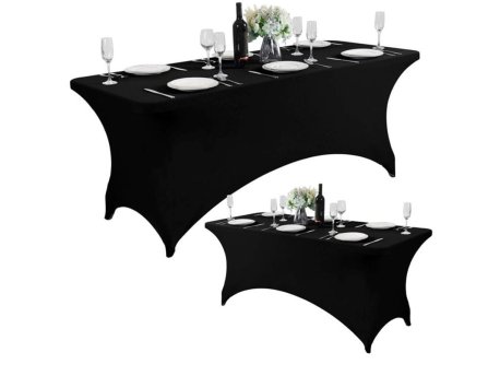 ModernHome Univerzalna navlaka za sto 180 cm crna