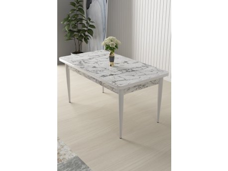 HANAH HOME Trpezarijski sto Nil White Marble White