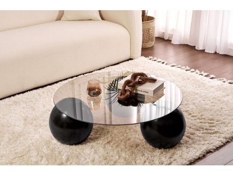 HANAH HOME Sto za kafu Miro Black Bronze