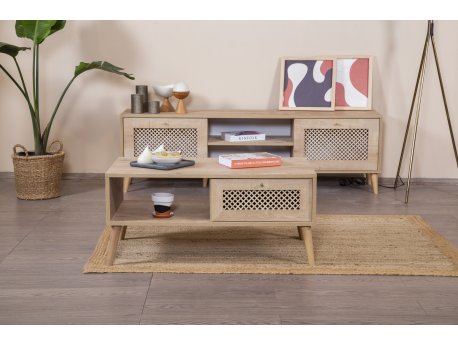 HANAH HOME Sto za kafu Goose Hrast