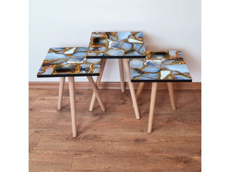 HANAH HOME Set 3 stočića 3Shp100 Multicolor