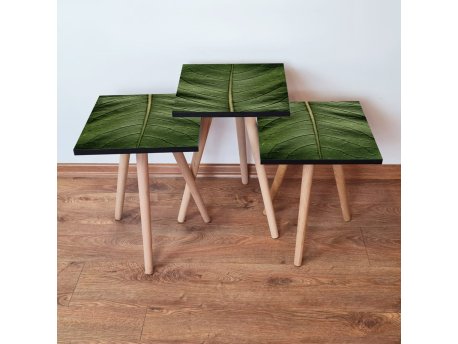HANAH HOME Set 3 stočića 3Shp103 Green
