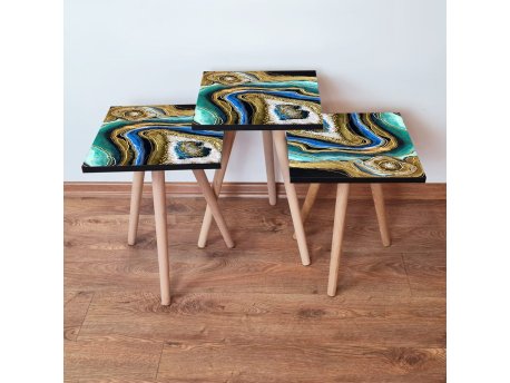 HANAH HOME Set 3 stočića 3Shp110 Multicolor