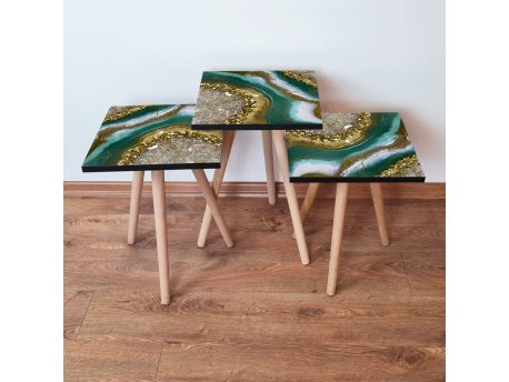 HANAH HOME Set 3 stočića 3Shp111 Multicolor