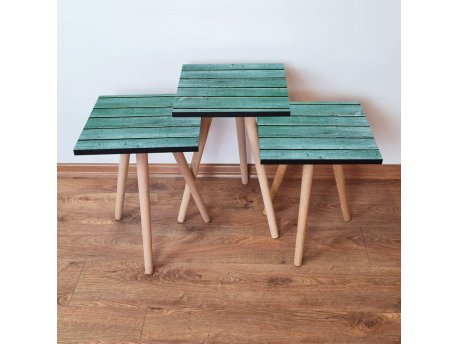 HANAH HOME Set 3 stočića 3Shp116 Blue