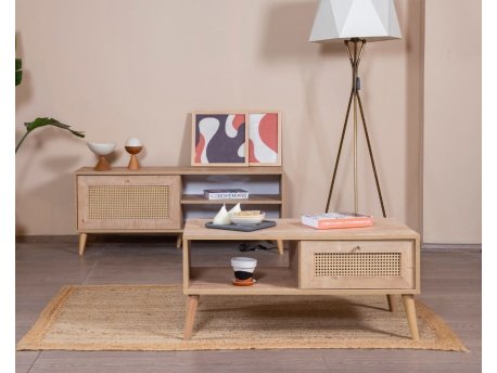 HANAH HOME Sto za kafu Calvin Hrast