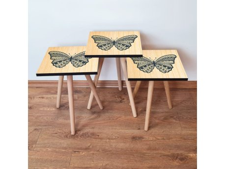 HANAH HOME Set 3 stočića 3Shp13 Beige
