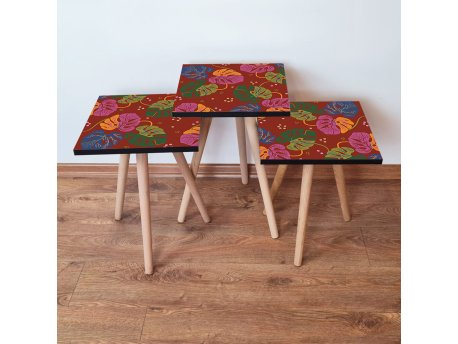 HANAH HOME Set 3 stočića 3Shp140 Multicolor