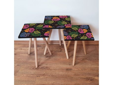 HANAH HOME Set 3 stočića 3Shp141 Multicolor