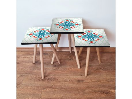 HANAH HOME Set 3 stočića 3Shp143 Multicolor