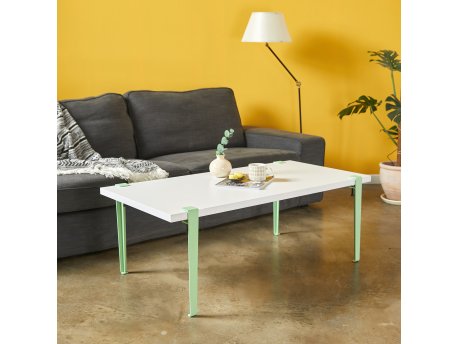 HANAH HOME Sto za kafu Fonissa White Mint Green