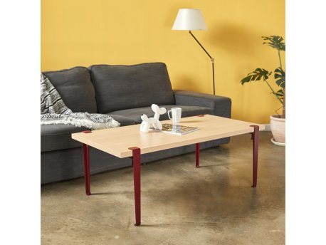 HANAH HOME Sto za kafu Fonissa Wooden Burgundy