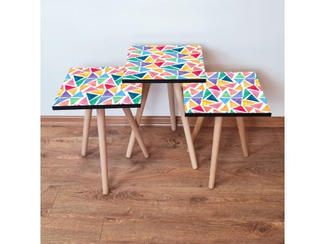 HANAH HOME Set 3 stočića 3Shp16 Multicolor