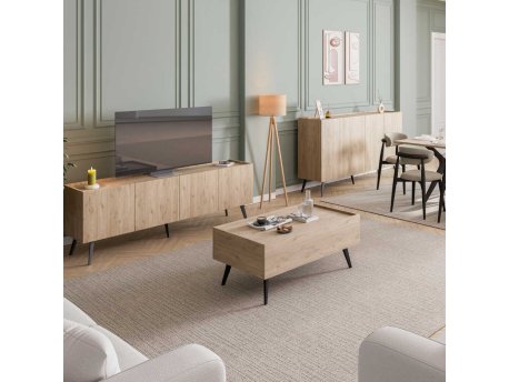 HANAH HOME Sto za kafu hrast boja Shp 701 Ff 1