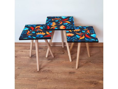HANAH HOME Set 3 stočića 3Shp166 Multicolor